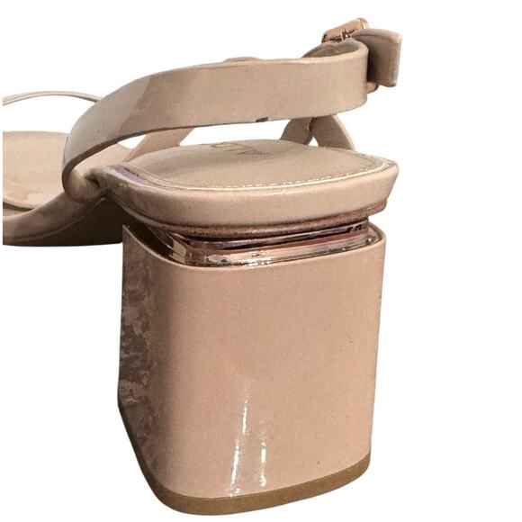 New! Aldo Shenna Strappy Slingback Heeled Patent Sandals - Size 9 - Picture 12 of 12